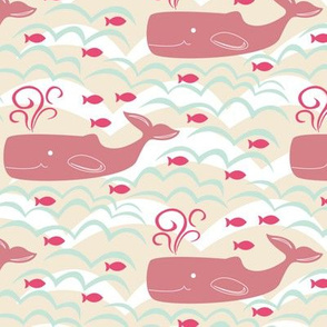 Whales and Waves (Pinky)
