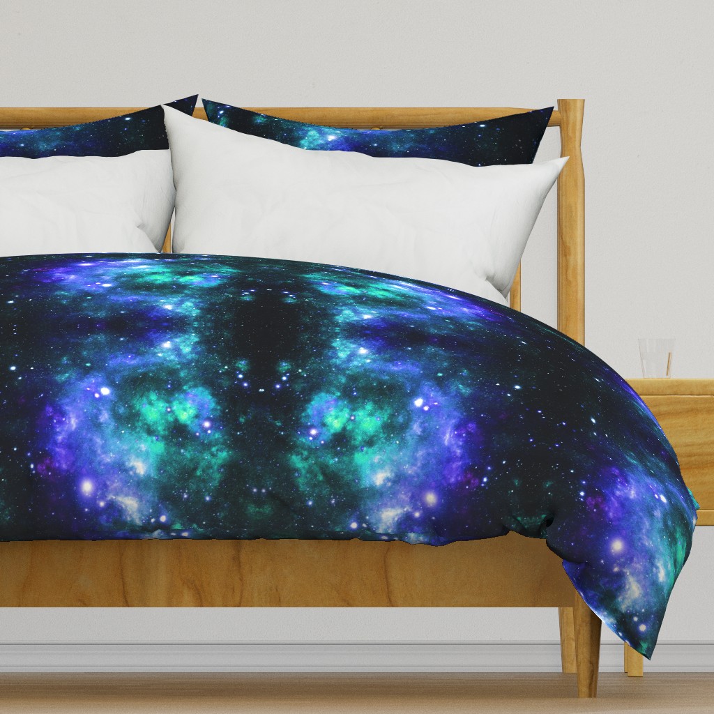 Midnight Blue Space Stars (large print) 