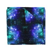 Midnight Blue Space Stars (large print) 