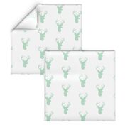 Mint Deer on White