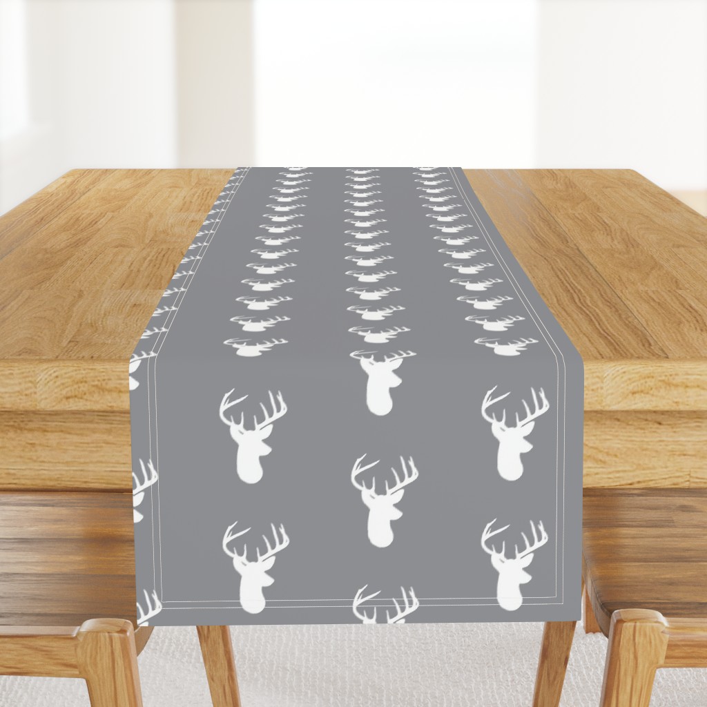 White Deer on Grey