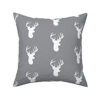 White Deer on Grey