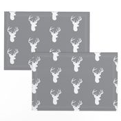 White Deer on Grey