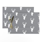 White Deer on Grey