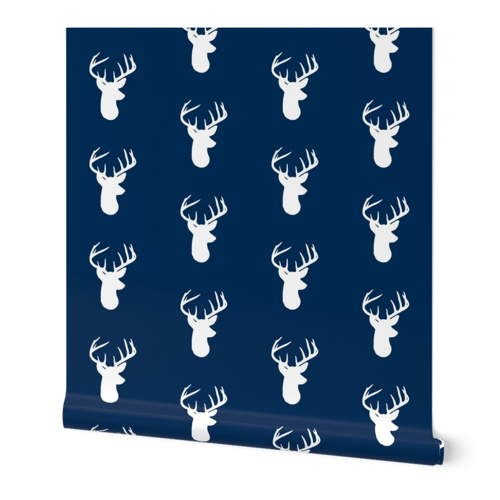 White Deer on Navy