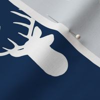 White Deer on Navy