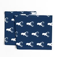 White Deer on Navy