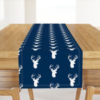 White Deer on Navy