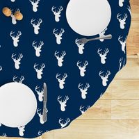 White Deer on Navy