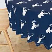 White Deer on Navy