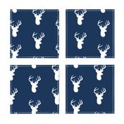 White Deer on Navy