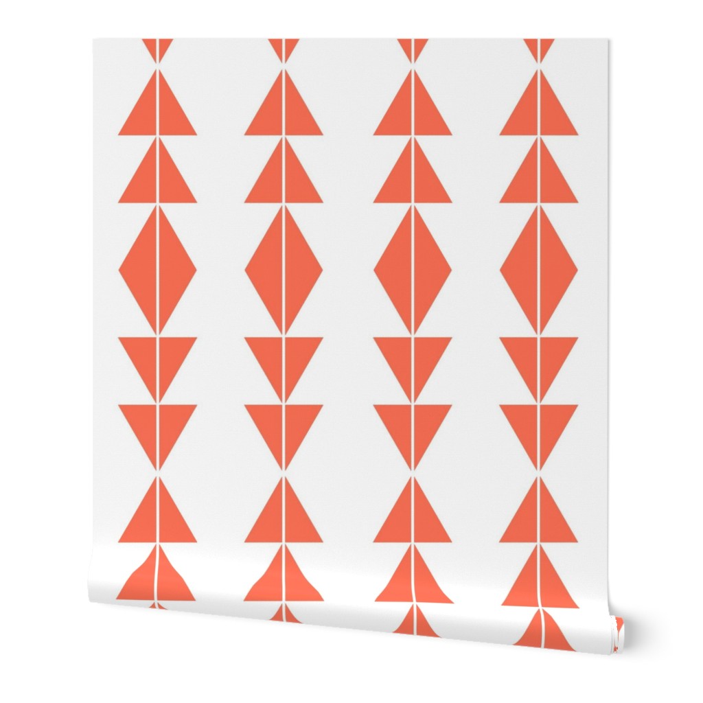 Coral Tribal Triangles