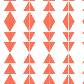 Coral Tribal Triangles