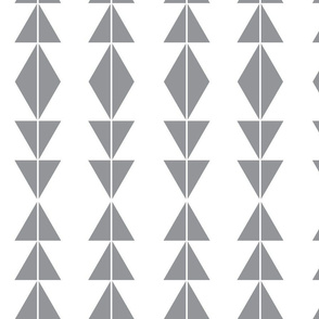 Grey Tribal Triangles