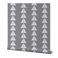 White Triangle Arrows on Grey