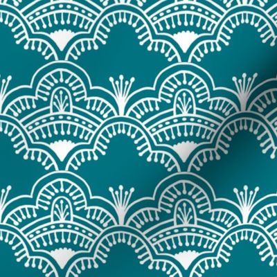 Scallop Lace Dark Teal