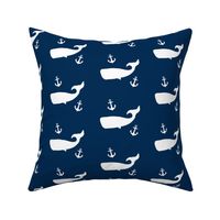 Whales and Anchors on Navy