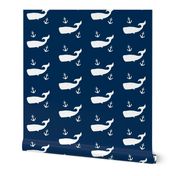 Whales and Anchors on Navy