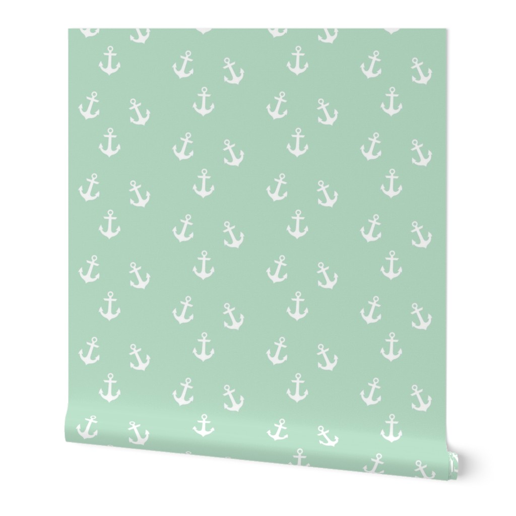 White Anchors on Mint 