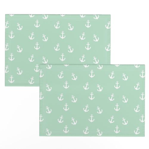 White Anchors on Mint 