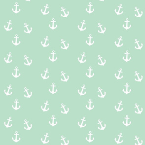 White Anchors on Mint 