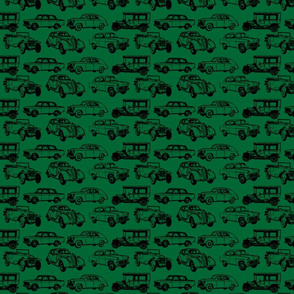 VintageCarsMixedOriginalBlackGreen