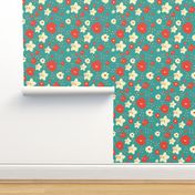 Flower Petal Teal