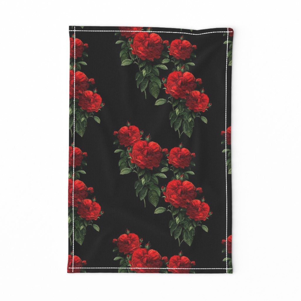 Redoute' Roses ~ Riot of Red ~Jumble ~ Blackmail