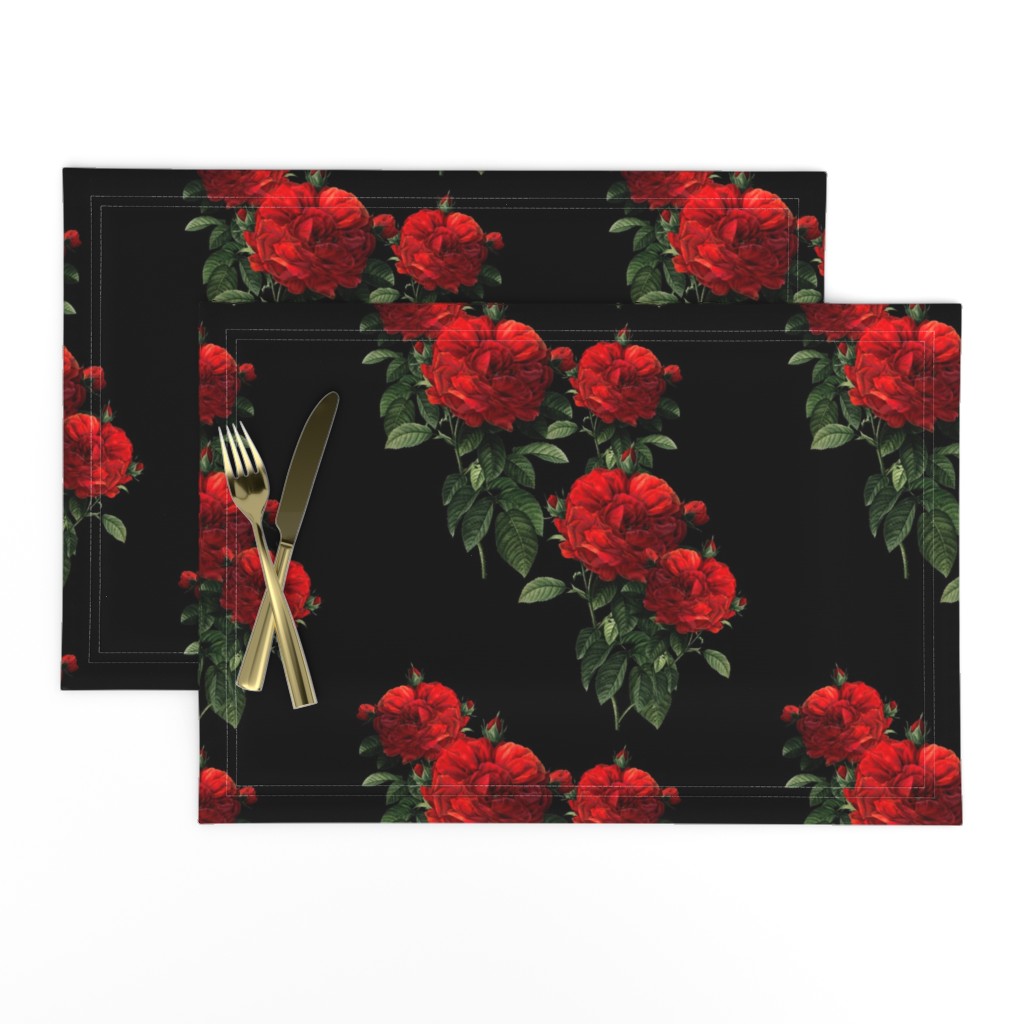 Redoute' Roses ~ Riot of Red ~Jumble ~ Blackmail