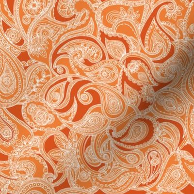 Paisley in orange