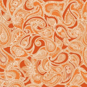 Paisley in orange