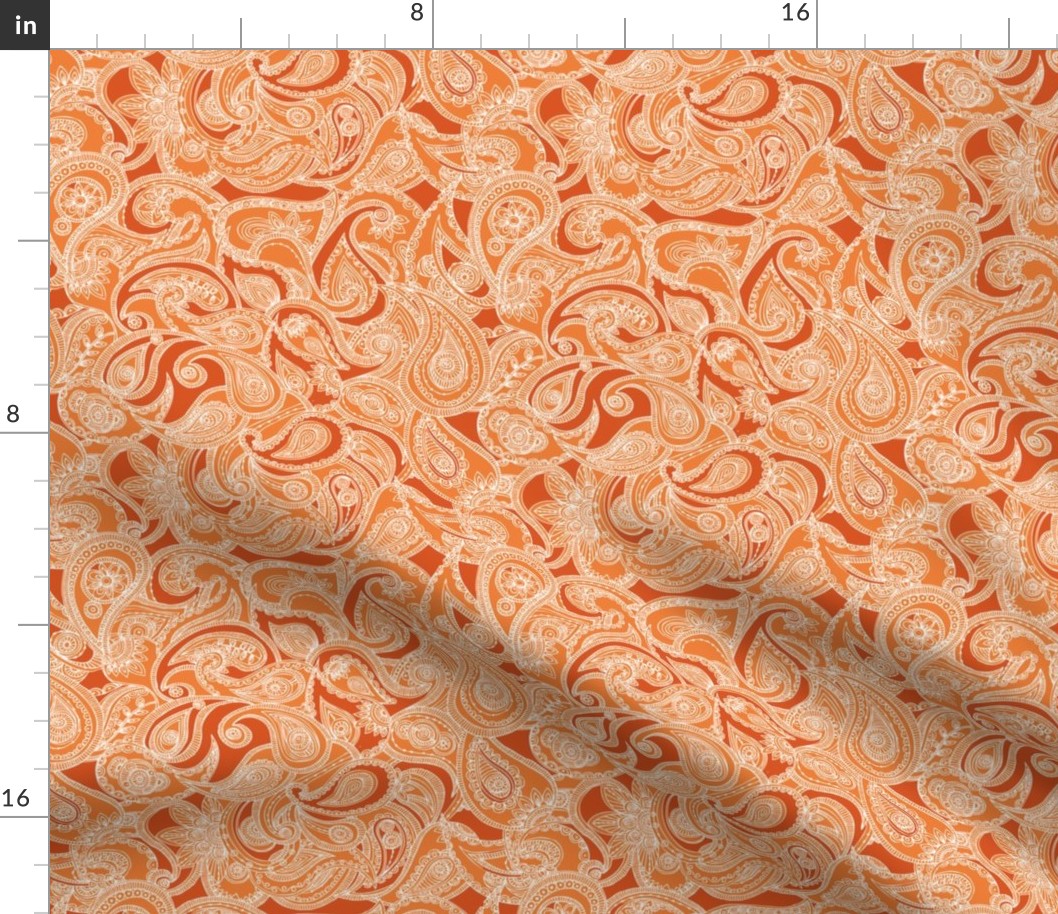 Paisley in orange