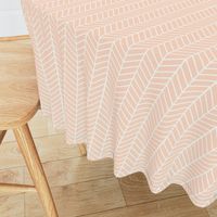 Blush Peach Arrow Feather pattern