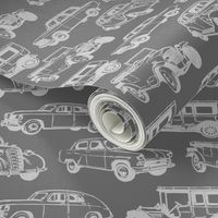 VintageCarsMixedGreyonGrey