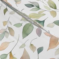 Watercolor Autumn Leaves - Fall Leaf Pattern
