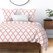 Dimensional Quatrefoil in Coral