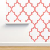 Dimensional Quatrefoil in Coral