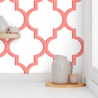 Dimensional Quatrefoil in Coral