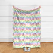 Pastel Rainbow Chevrons