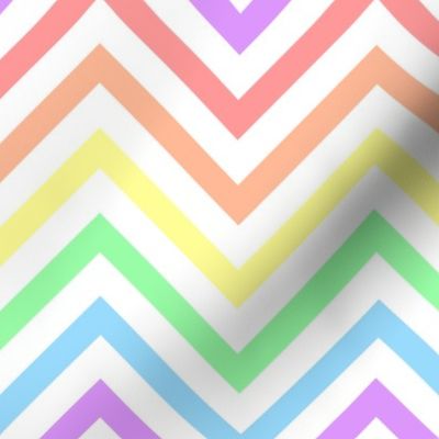 Pastel Rainbow Chevrons