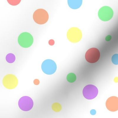 Pastel Rainbow Dots - Small