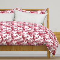 Mid Century Floral ~ Claret