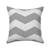 Linen Luxe ~ Chevrons ~ Modern Cottage ~ Pewter and White