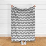 Linen Luxe ~ Chevrons ~ Modern Cottage ~ Pewter and White