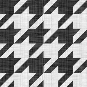 Linen Luxe ~ The Houndstooth Check ~ Black and White