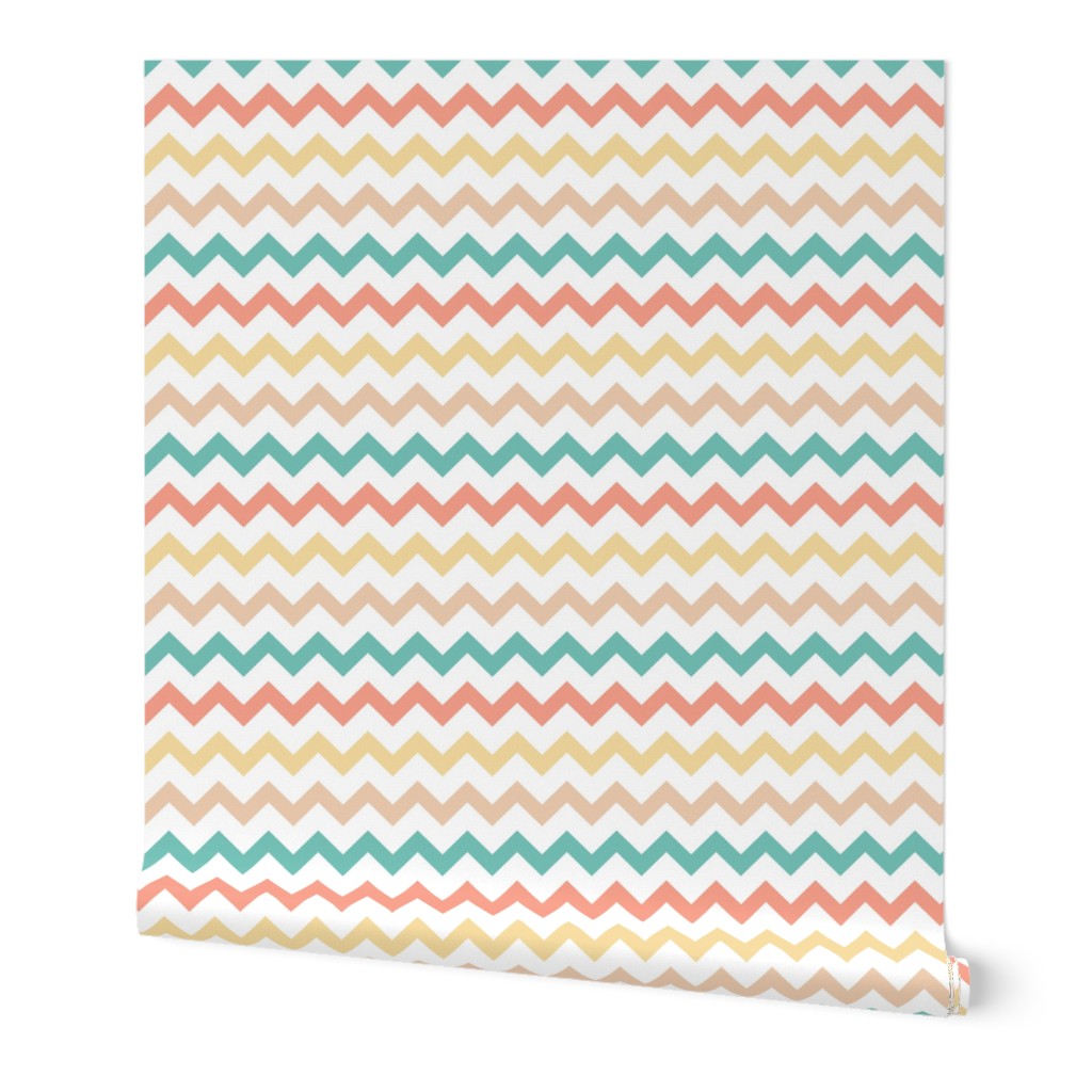 Geometric circus zigzag chevron