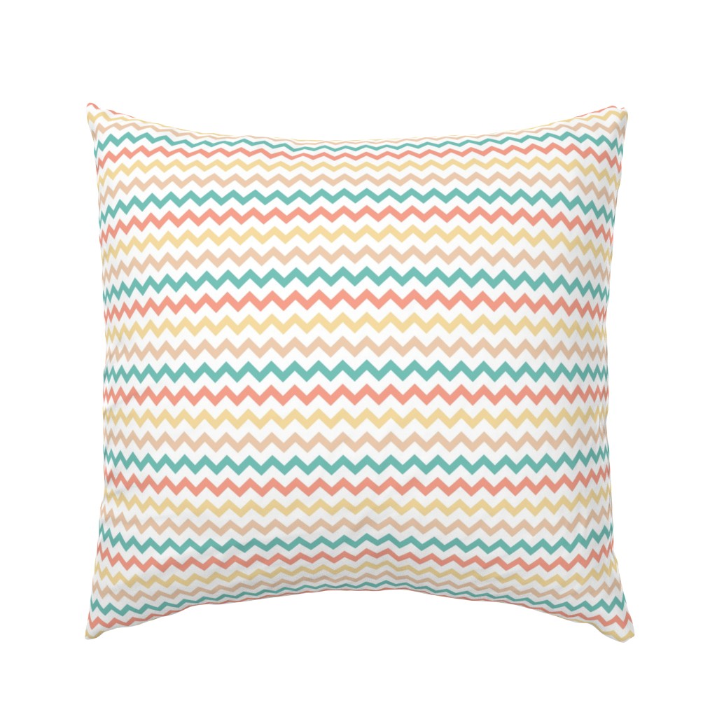 Geometric circus zigzag chevron