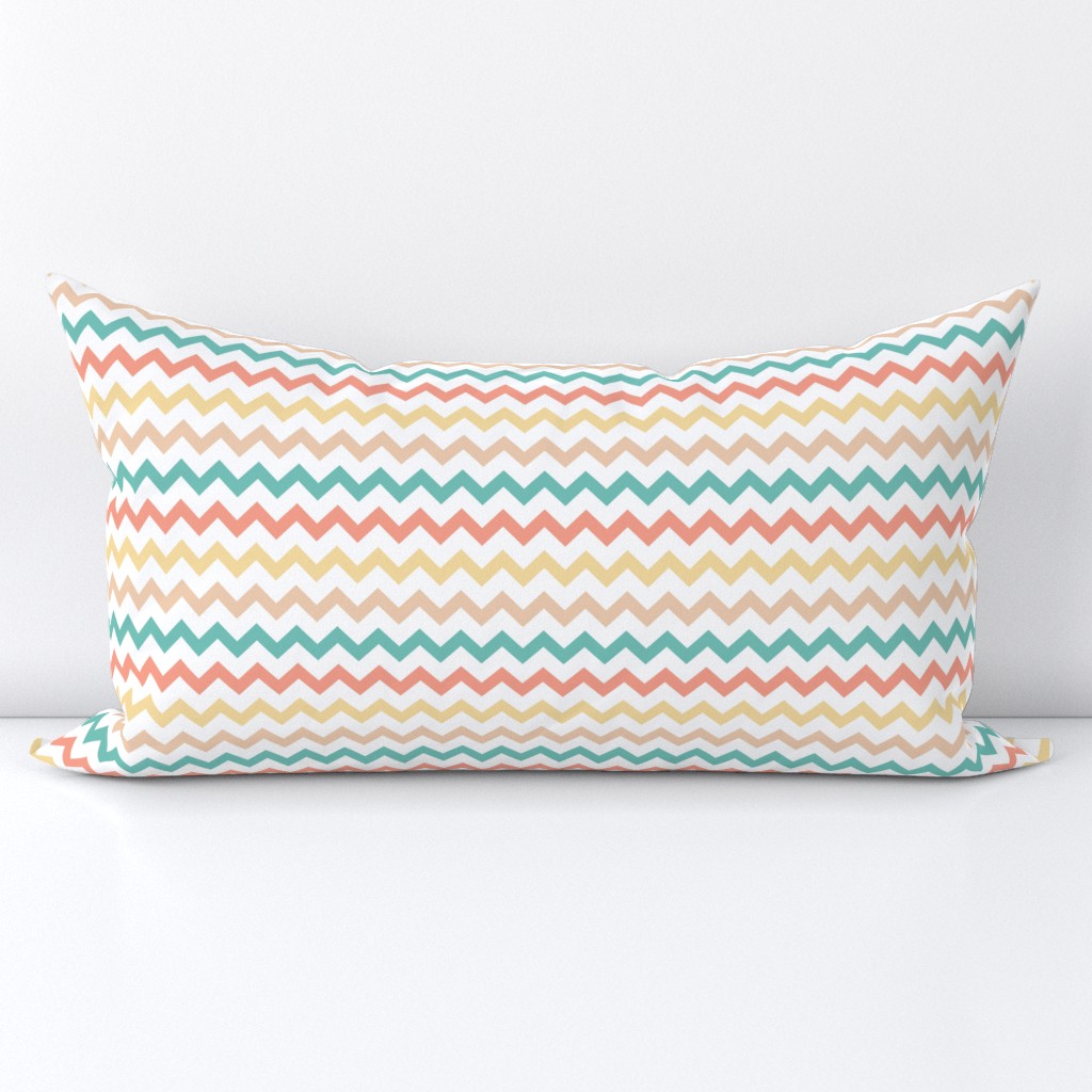 Geometric circus zigzag chevron