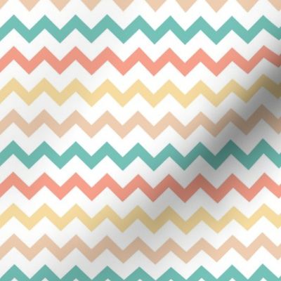 Geometric circus zigzag chevron