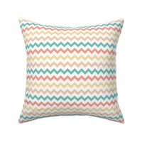 Geometric circus zigzag chevron